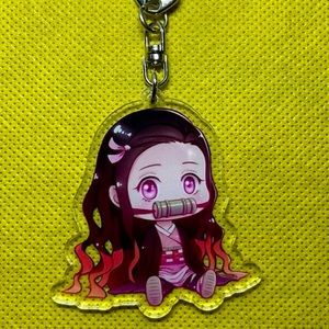 Demon Slayer Kimetsu no Yaiba anime Nezuko keychain